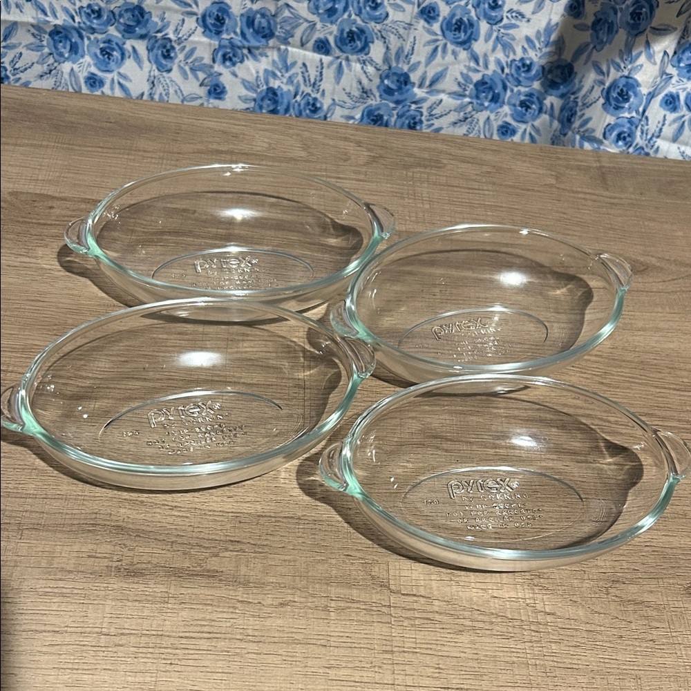 (4) Pyrex Clear Glass Oval Baking Dishes 1cup
